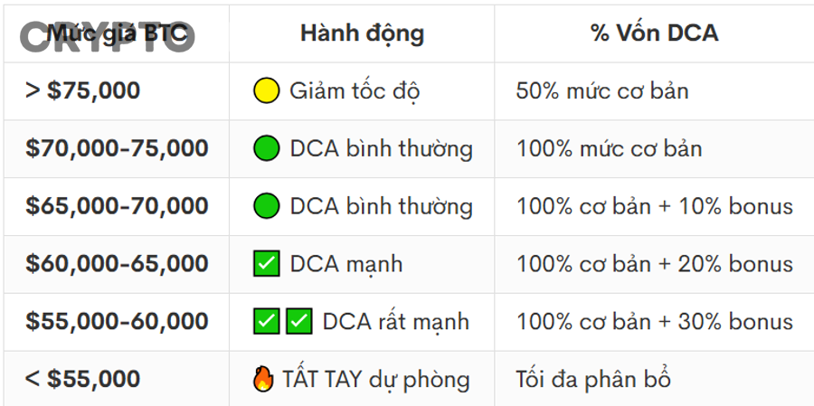 Những biến thể và sai lầm nào cần biết khi áp dụng DCA theo danh mục crypto?