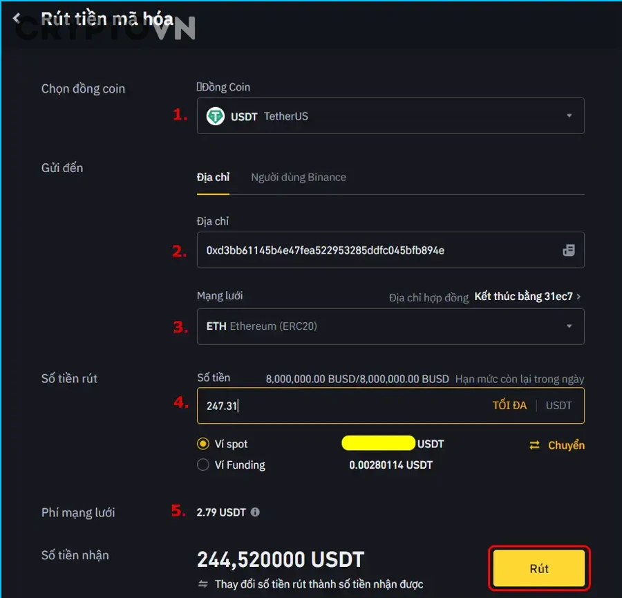 Nếu chuyển USDT sai mạng thì có lấy lại được không?
