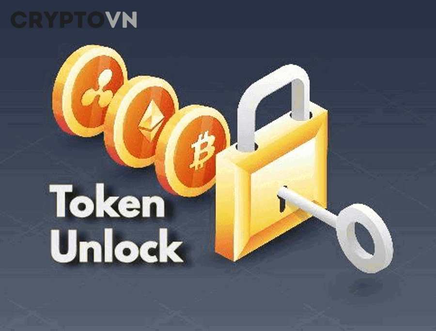 Cách đọc từng thành phần trên biểu đồ vesting/unlock token như thế nào?