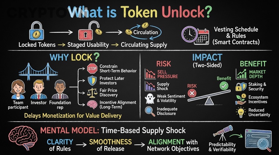 Phân tích token unlock làm tăng circulating supply ra sao và tác động giá token cho nhà đầu tư crypto