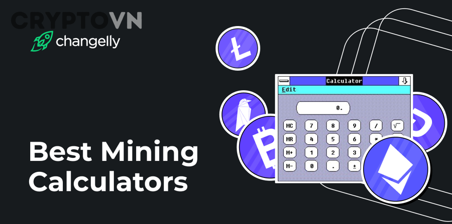 Màn hình tính toán dữ liệu mining và chi phí đào coin