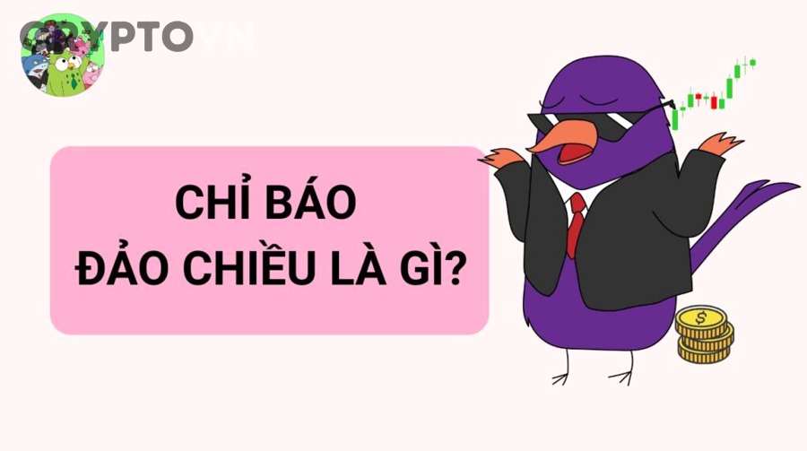 Màn hình giao dịch crypto với tín hiệu đảo chiều và biến động mạnh