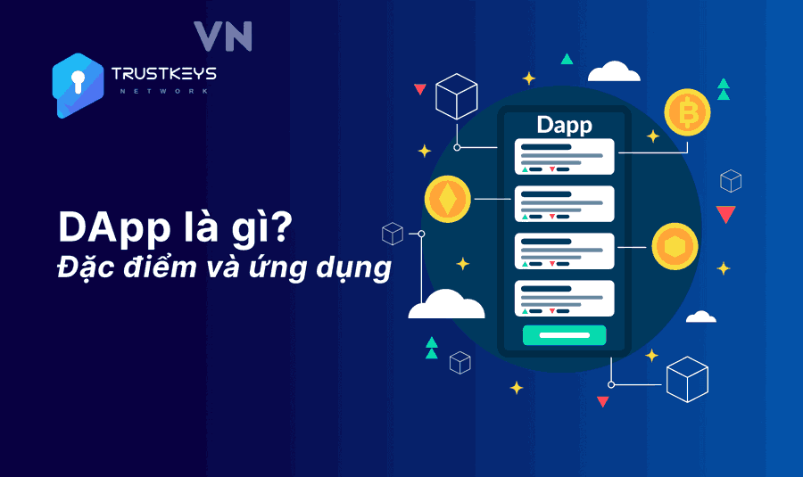Minh họa dApp trong hệ sinh thái crypto