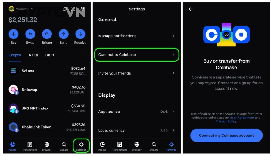 Cách Tạo Ví Coinbase Wallet Cho Người Mới Từng Bước