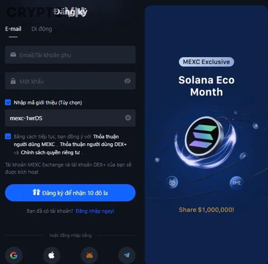 So sánh các sàn giao dịch crypto MEXC Binance OKX