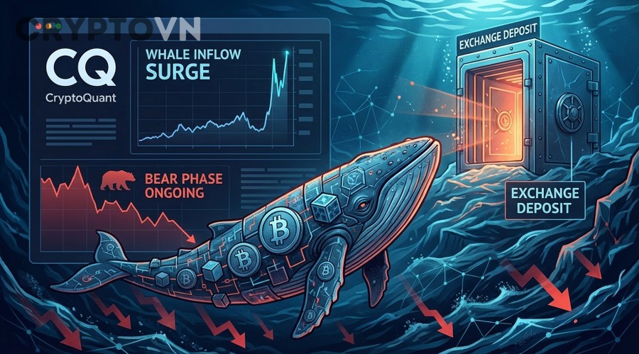 Cách giao dịch khi thấy whale inflow lên sàn: đọc tín hiệu phân phối để tránh bị xả cho nhà đầu tư crypto