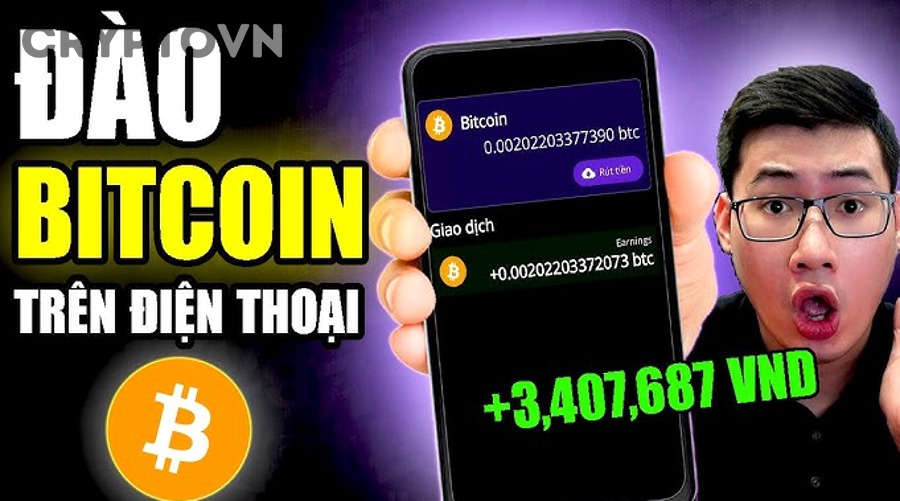 Điện thoại thông minh hiển thị giao diện blockchain và ứng dụng crypto