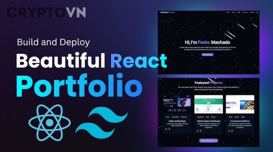 Sinh viên IT xây dựng project thực hành để build portfolio trên laptop