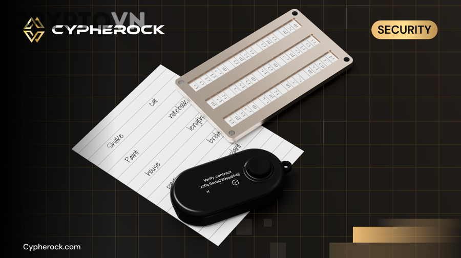 Ghi seed phrase ngoại tuyến để backup ví lạnh an toàn