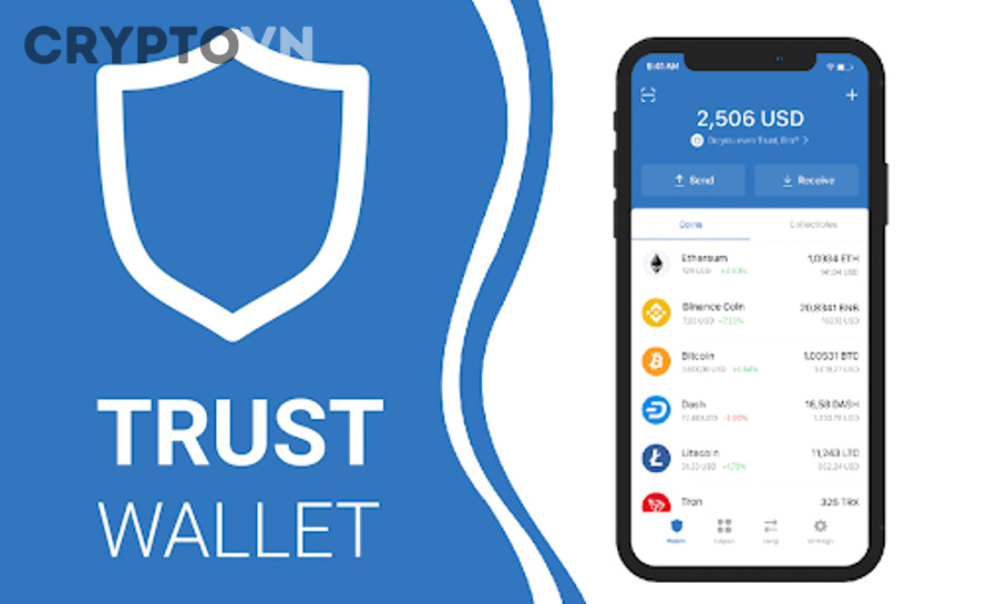 Giải Thích Trust Wallet Là Gì – Ví Crypto Tự Lưu Ký Dành Cho Người Mới Bắt Đầu