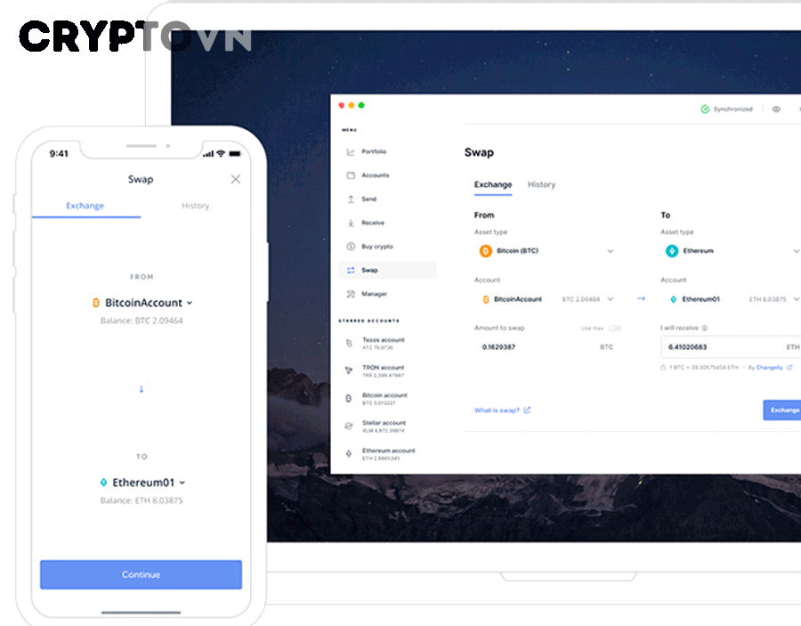 BTC và ETH khi chuyển vào Ledger cần chọn mạng nào?