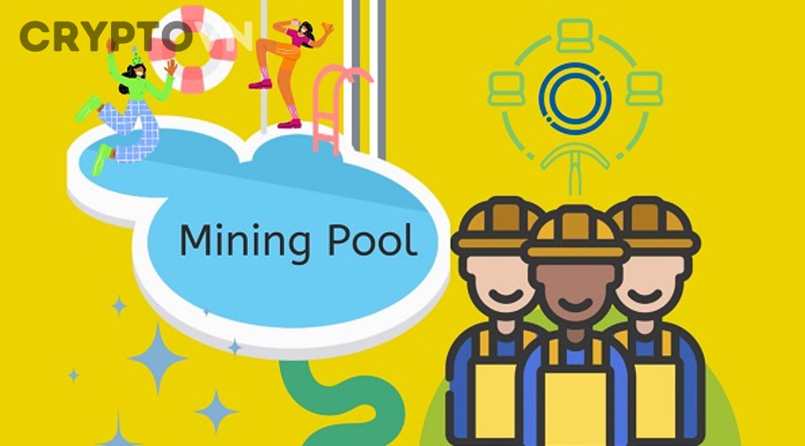 Hệ thống mining pool và thợ đào kết nối vào pool đào