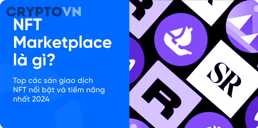Logo OpenSea - ví dụ về sàn giao dịch NFT phổ biến