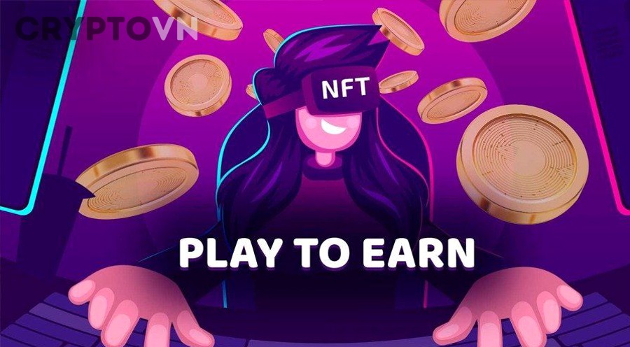 Minh họa thế giới game blockchain và tài sản số