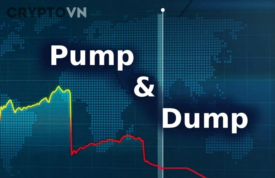 Biểu đồ minh họa chu kỳ pump và dump altcoin