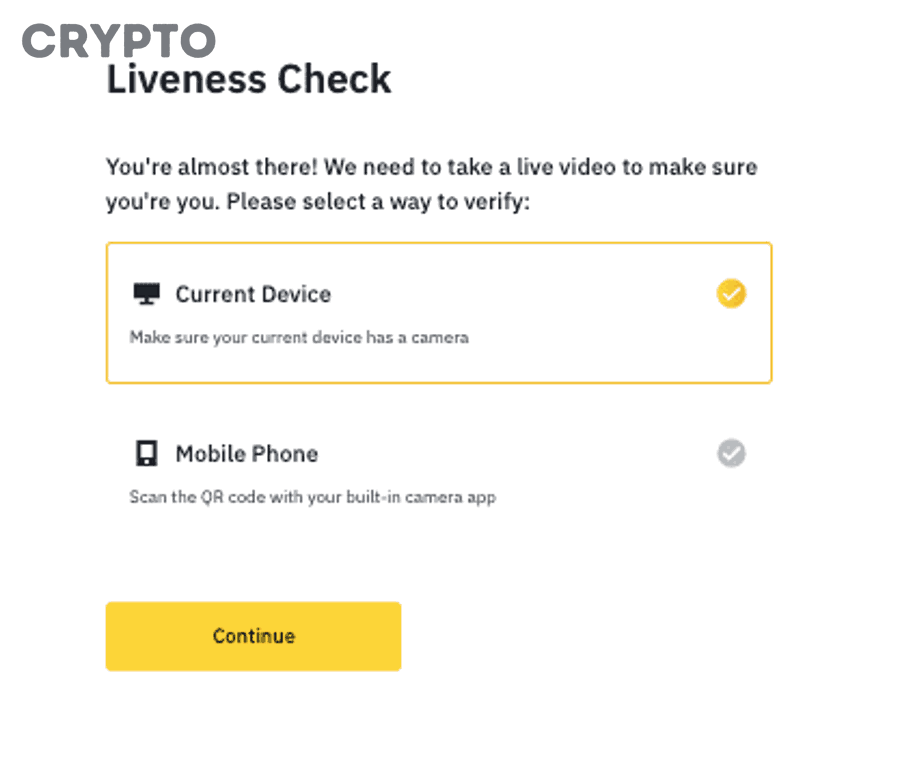 Liveness check trong quy trình KYC của sàn crypto