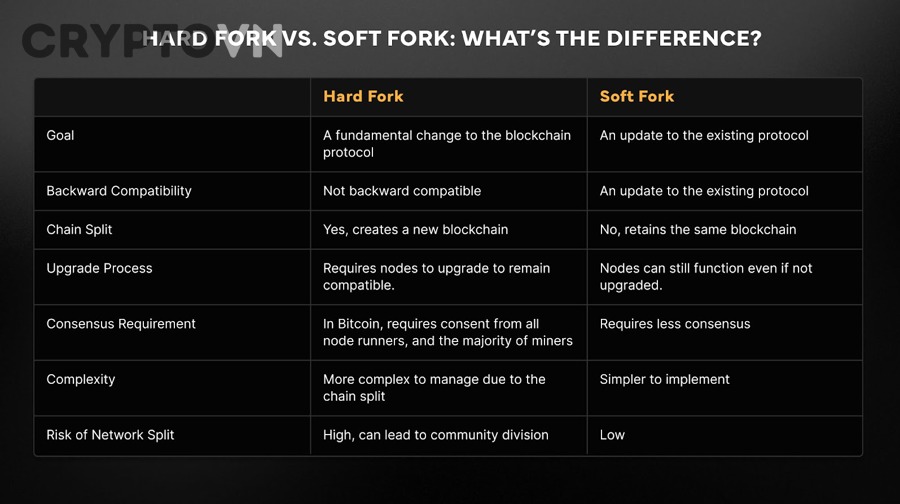 Logo Bitcoin Cash minh họa cho ví dụ hard fork tách chain khỏi Bitcoin