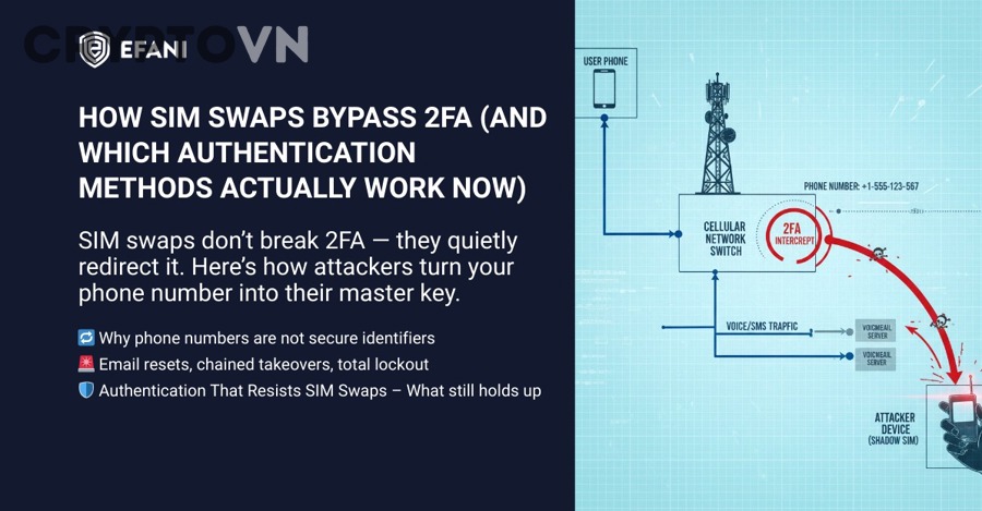 Giải Thích 2FA Và SIM Swap Liên Hệ Thế Nào Để Bảo Vệ Tài Khoản Crypto An Toàn Hơn