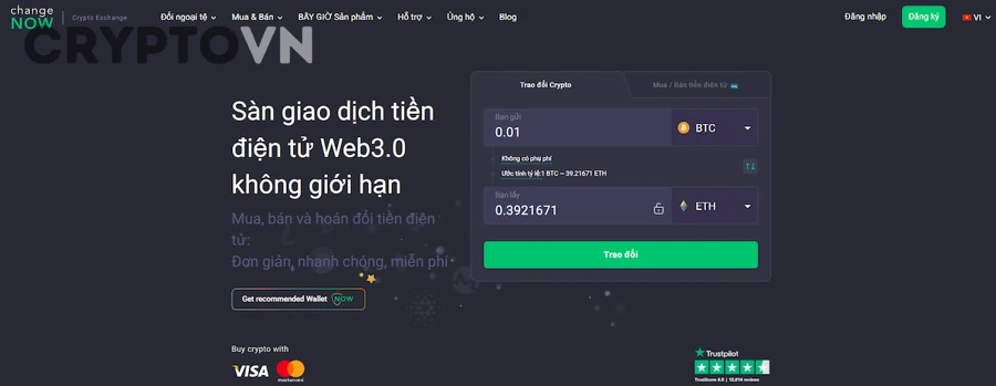 giao dịch crypto trên sàn không KYC