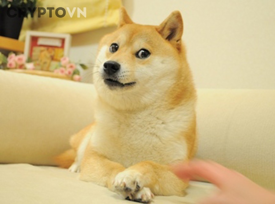 Hình meme Doge gắn với nguồn gốc Dogecoin