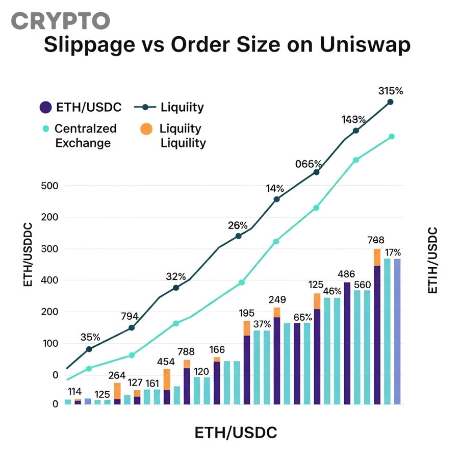Trader quản lý rủi ro và kiểm soát slippage khi giao dịch trên DEX và CEX
