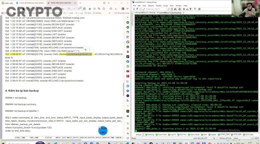quy trình backup và recovery validator node an toàn