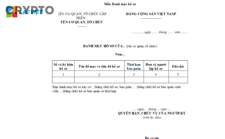 Minh họa dữ liệu giao dịch crypto và nghĩa vụ báo cáo