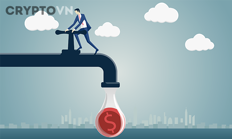 Biểu đồ giao dịch crypto thể hiện biến động mạnh khi thanh khoản thấp